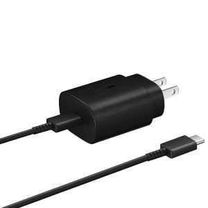USB-C and USB-A Wall Charger 25W